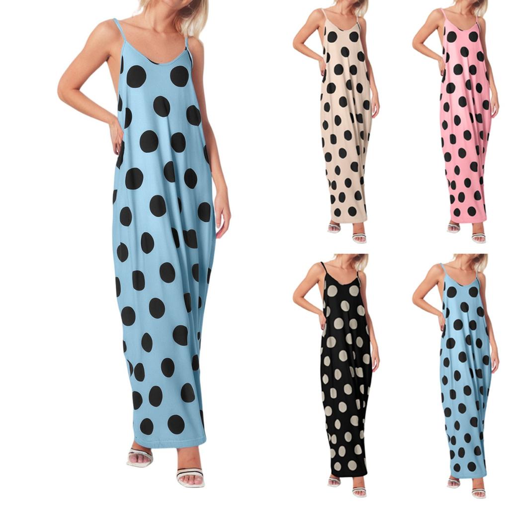 Women's Fashionable Printed Sleeveless Camisole Dress