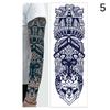 1 list dočasné tetování na celé paže Velký Totem Kmenové Tetování na Velký Rukáv Samolepka Body Art Sexy Dračí Tetování Designy Muži