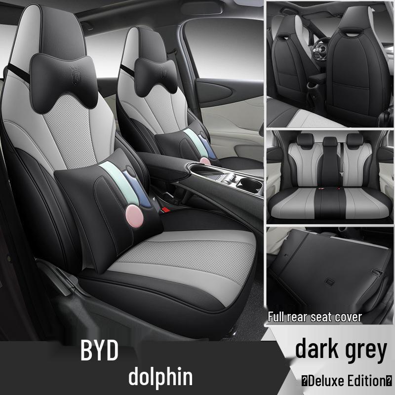 BYD Dolphin Car Seat Cover - Full Wrap, Leather, All-Season Universal Fit