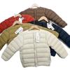 Nuovo piumino leggero bianco per bambini, fodera in piuma d'oca, artefatto per uniforme scolastica, gilet imbottito senza colletto per ragazze