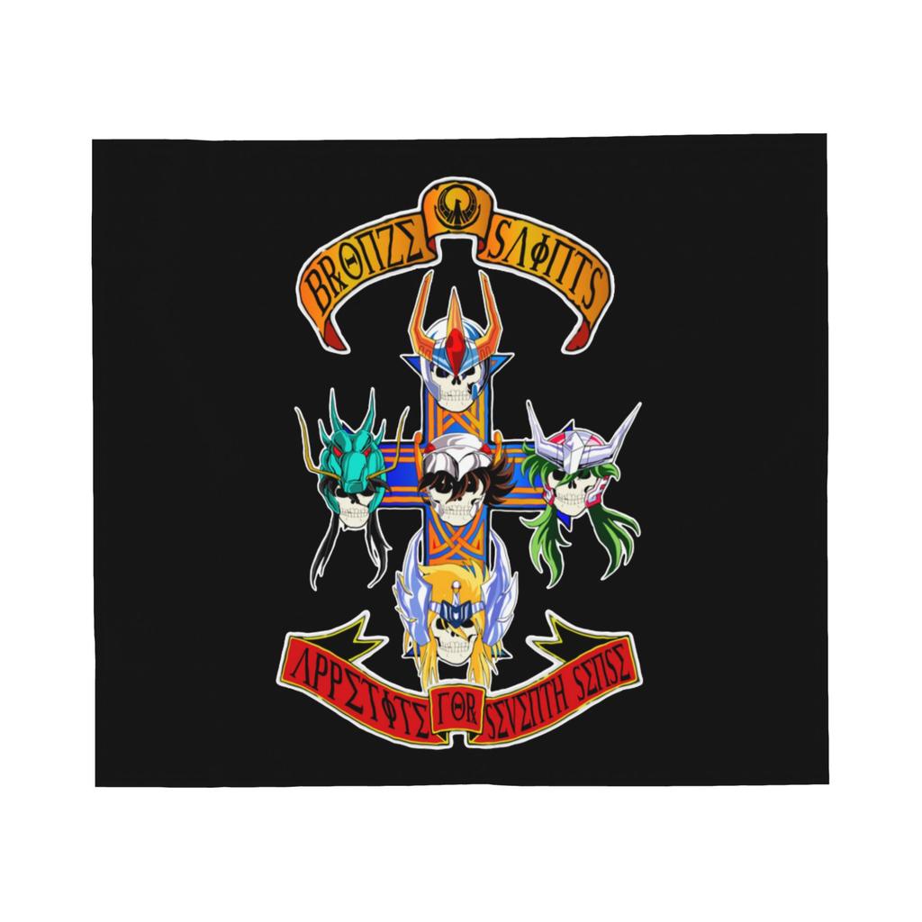 Saints Seiya Blankets Flannel Printed Breathable Super Soft Throw Blankets for Bed Travel Rug Piece