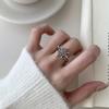 New Octagonal Star Ring for Women - Vintage Style Open Finger Ring with Exquisite Charm and Versatile Design.