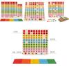 Wooden Double Sided Number Board Learning Toy For Kid Educational Activity Parent Child Interaction