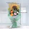 Crochet Knitted Flowers Bouquet Handmade Bouquet Arrangement Crochet Bouquet Artificial Flowers Handmade Sunflower Birthday