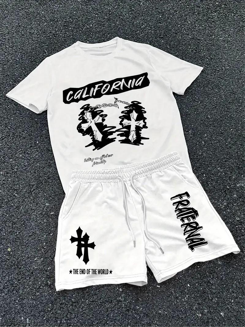 2026 Summer New Men s Suit, Featuring Street Hip-hop Style, Casual and Fashionable, Comfortable and Soft S