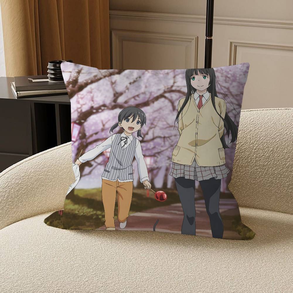 Flying Witch Personalized Pillow Dust Cover Bedroom Kids Party Decoration Pillowcase Birthday Children Gift
