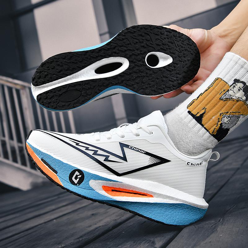 Running Shoes Carbon Board Speciality Marathon Men Sports Outdoor Breathable Lightweight Women's Comfortable Athletic Nonskid Casual Sneakers