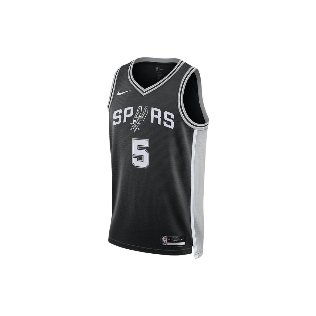 Nike NBA Dejounte Murray Spurs #5 Limited Edition Swingman Jersey Men Basketball Vest Black DN2022-010