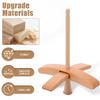 Wood Turkish Drop Spindle Detachable Yarn Making Hand Crafters Turkish Spindle with Instruction Knitted Crochet Tool Accessories
