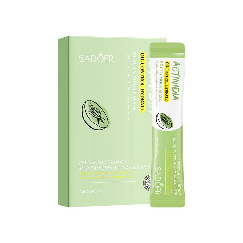 Mud film box SADOER kiwi hydrating chamomile smear mask skin care products Kiwi fruit 6gx10pcs