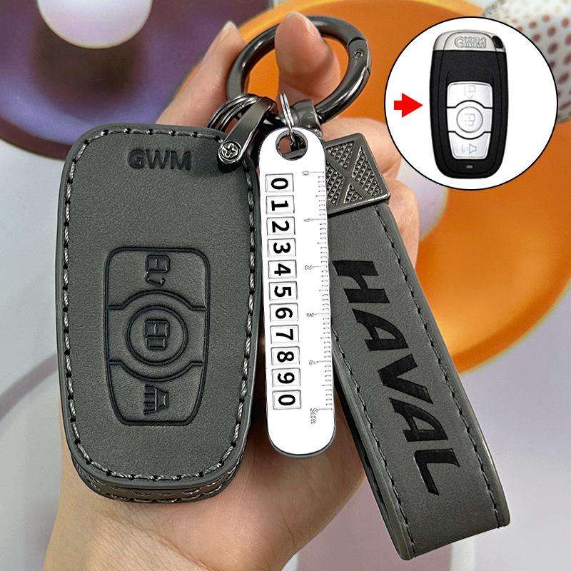 Haval Autoschlüsselhülle für H6, Big Dog, F7, Xiaolong MAX, Roter Hase, H5, Beast, H9 - High-End Tasche für 23 Modelle