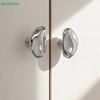 Trregular Pebble Shaped Chrome Door Knob,Modern Minimalist Passage Door Handle for Interior Doors