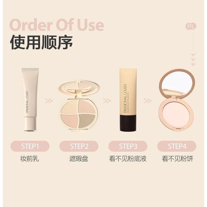 PASSIONAL LOVER - 4 Shades Velvet Concealer Palette