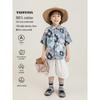 YOYO Boy's Summer 10A Antibacterial Floral 3-Piece Outfit