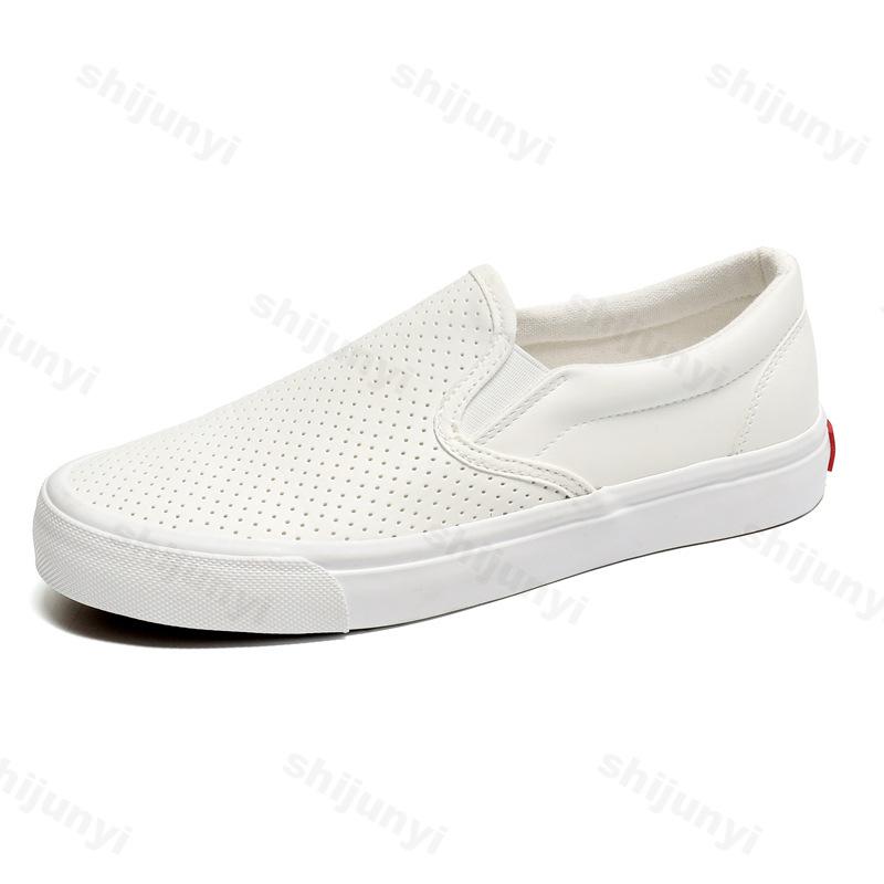 2025 Spring Mesh Breathable White Flat Shoes Women's Non Slip Sports Casual Shoes Lace-up Comfortable Slip On Vulcanized Shoes