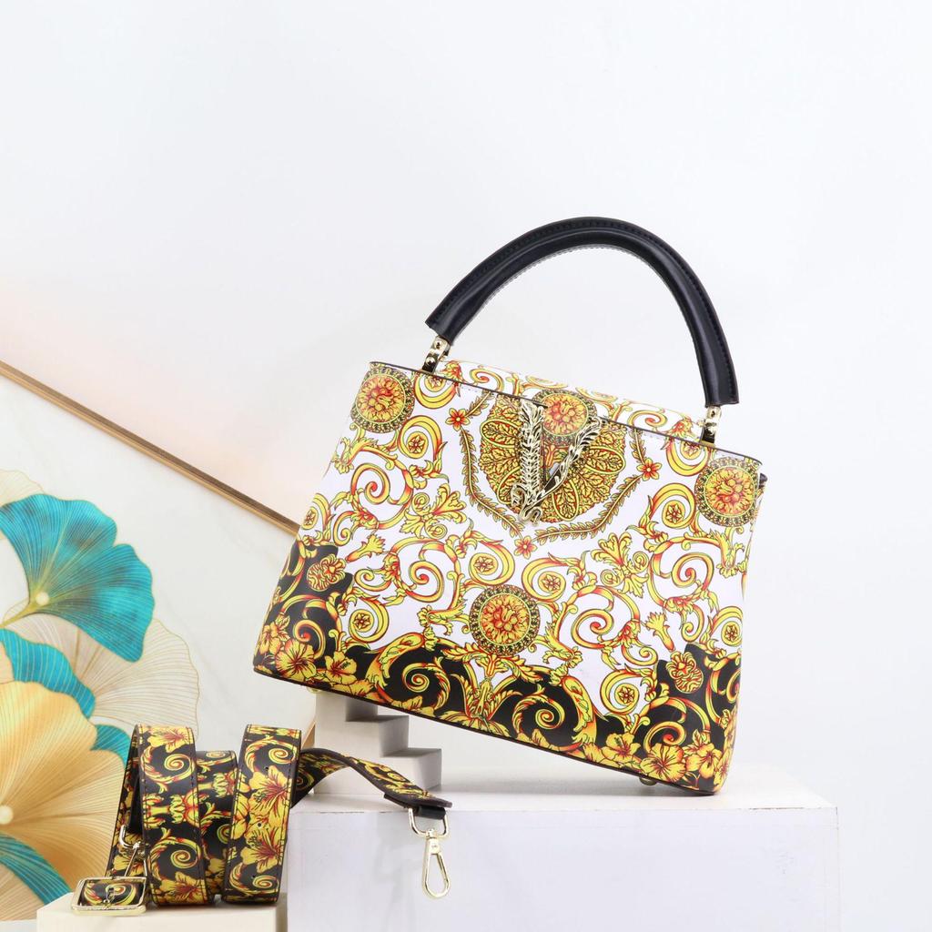 Women's Cross-Border Printed Handbag - European and American Style