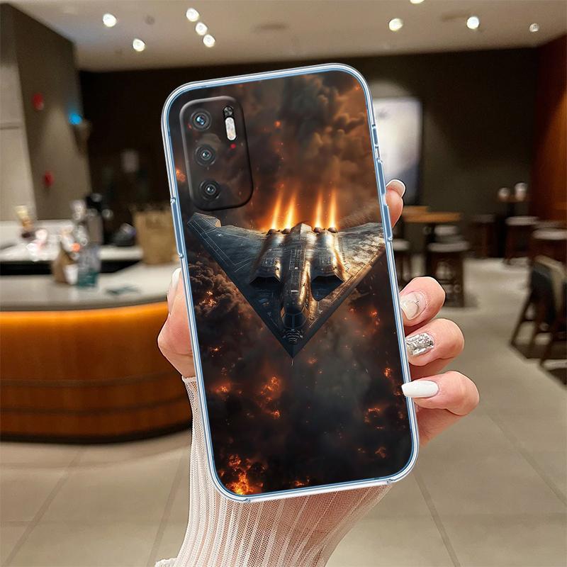 RE56 Strategic bomber aircraft Transparent Phone Case for Samsung Galaxy A04 A04S A14 A23 A34 A54 M23 M33 M52 M53