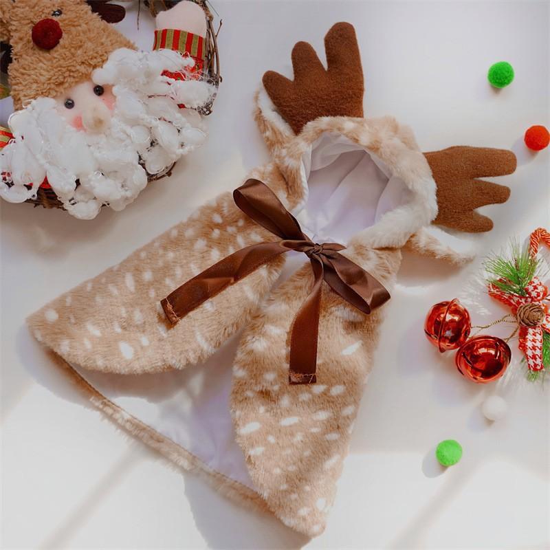 Pet Winter Costume Dogs Christmas Themed Outfit Two-Legged Coat Reindeer Snowman Santa Style