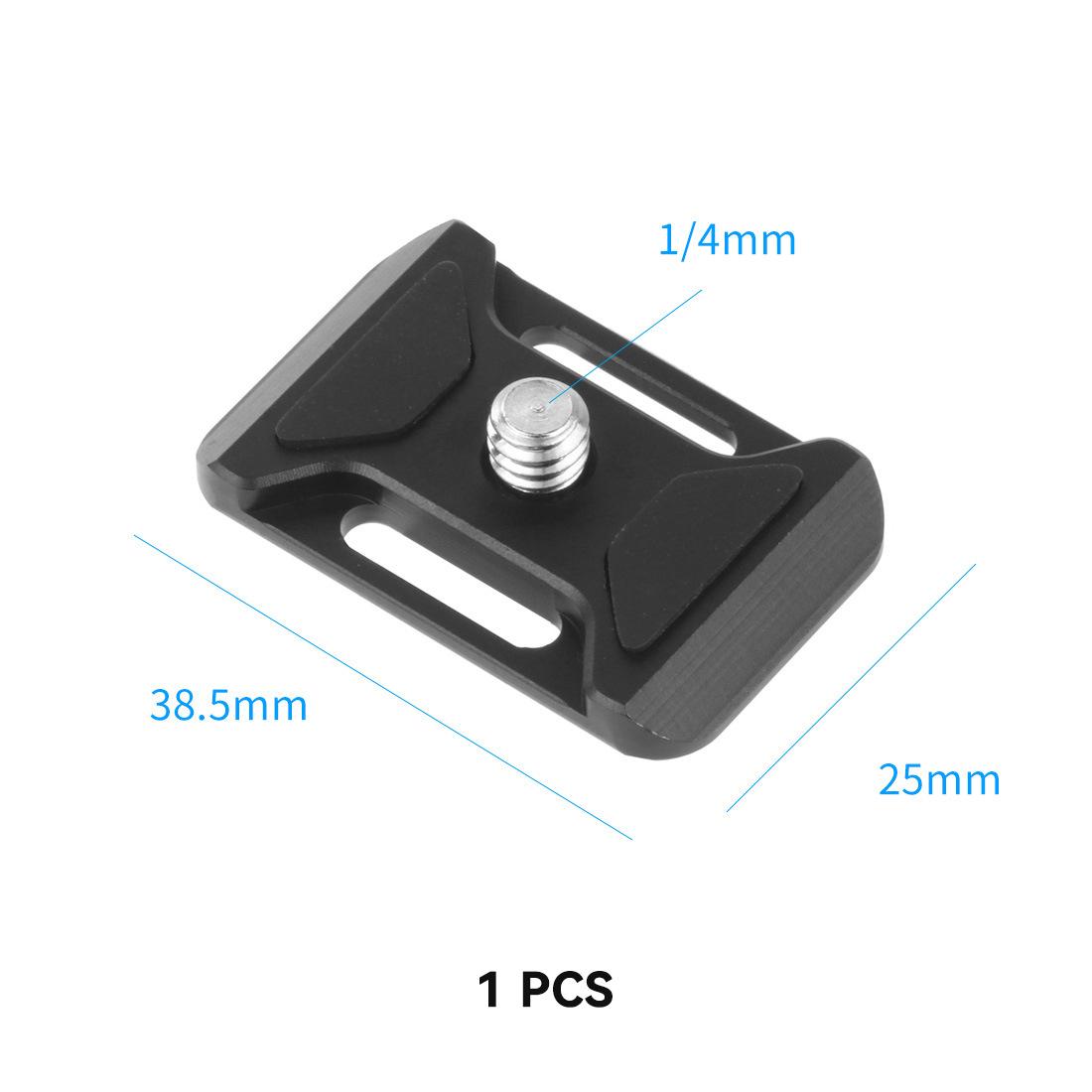 

38-миллиметровая ультратонкая универсальная мини-площадка для быстрого крепления с отверстиями для ремешка камеры для зажима для шаровой головки штатива Arca Swiss Camera Rope