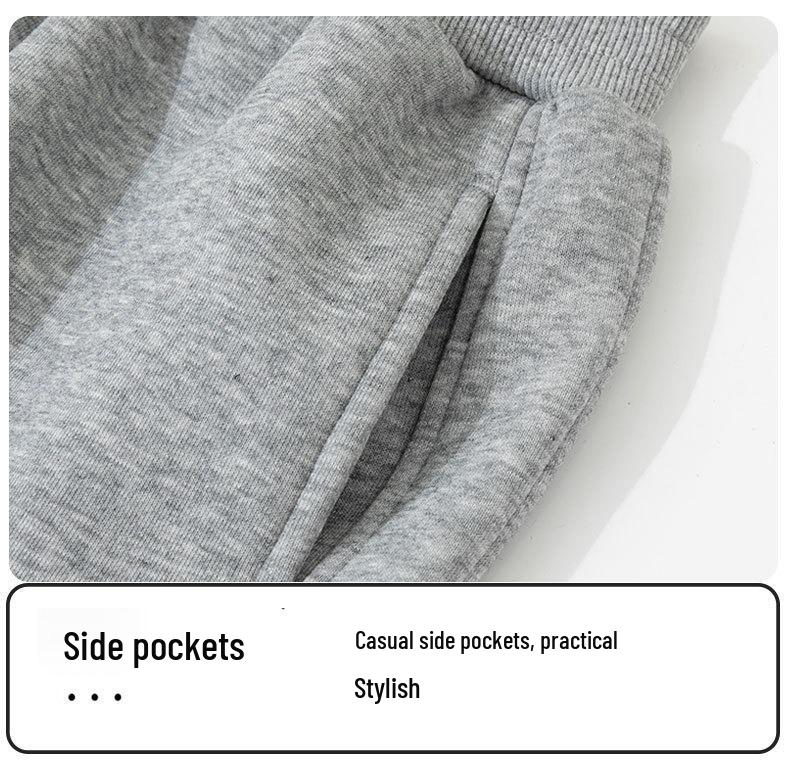 2026 New Thick Fleece-Lined Sports Joggers for Older Girls - Autumn/Winter Style