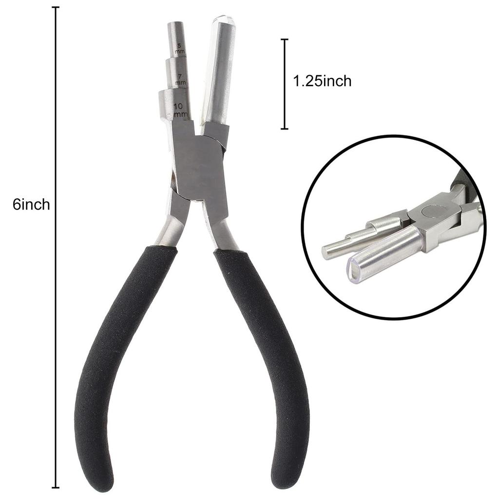 Round Nose Pliers for Jewelry Making and Electronics Soldering Comfort Grip Handle Wire Wrapping Pliers Jewelry Tool