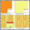 WON Paint Roller, Paint Pattern Roller, Wood Grain Tool Kit, Wood Graining Maker Tool With Handle For Wall Wood Decoration
