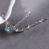 Hand Chain Zircon Chain Heart Shape Faux Crystal Prom Bracelets for Valentine's Day