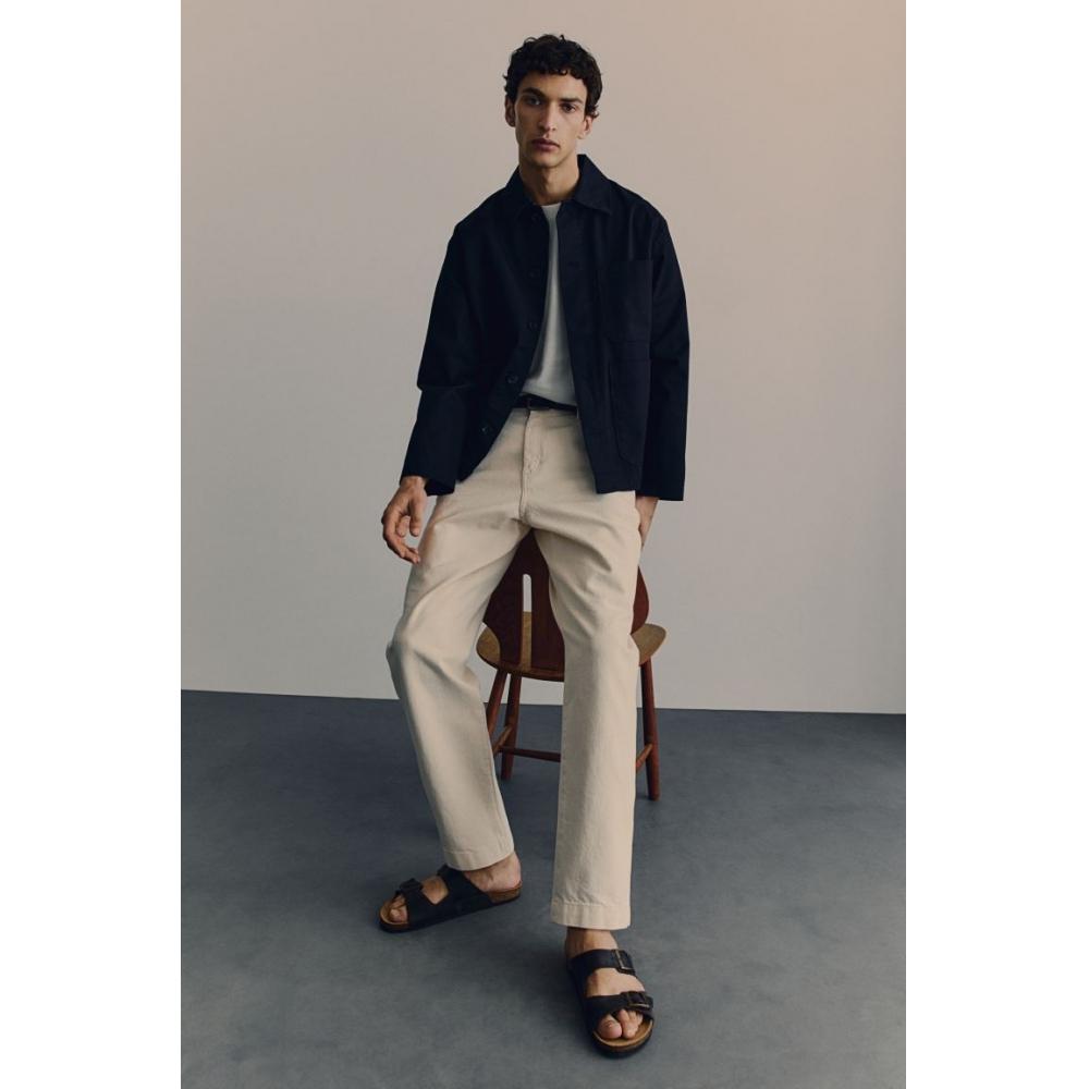 

Брюки ходунки HM Regular Fit кремового цвета