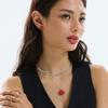 CALLOUTNEWYEAR Chubby Lips Necklace - 25mm_RED (Silver92.5)