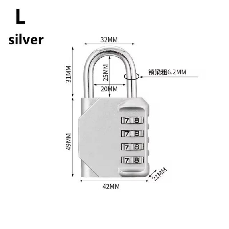 Κλειδαριά με Κωδικό 4 Ψηφίων Κλειδαριές με Κωδικό Κράμα Ψευδαργύρου Αδιάβροχη Κλειδαριά Εξωτερικού Μηχανική Κλειδαριά Για Σχολικό Γυμναστήριο Ντουλάπι/Μάνταλο Φράχτη Ασφαλής