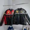 Autumn And Winter Fashion PU Leather Jacket Motorcycle Riding Jackets Ferrari Emblem Embroidered Cool Couple Coat F1 Racing Suit