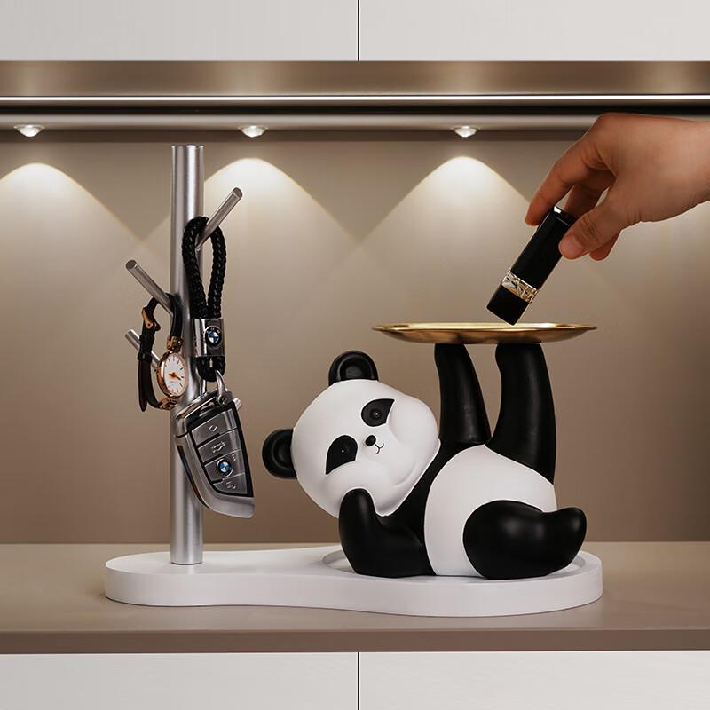 Panda Entryway Key Storage & Decor Tray