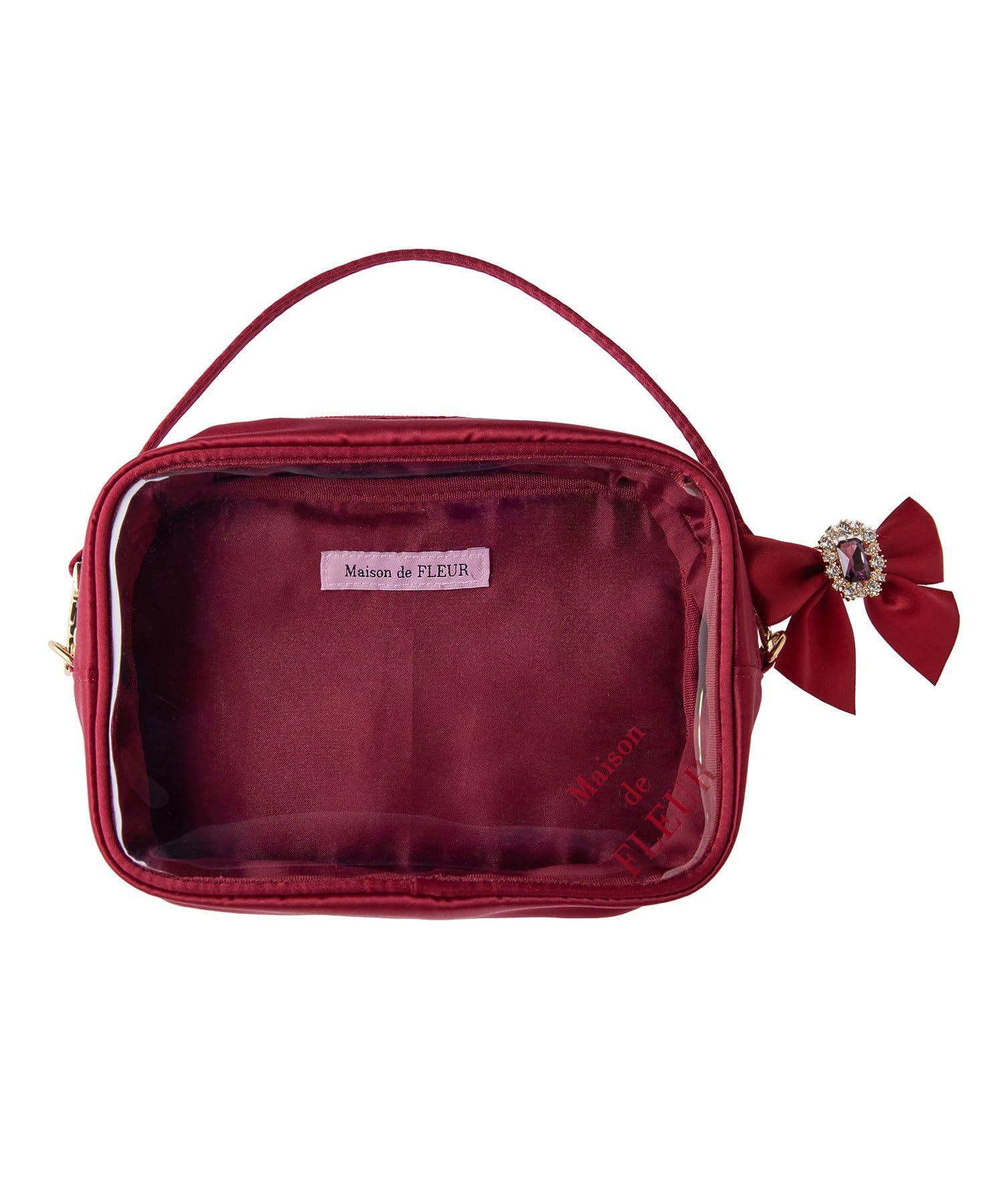 

de Кошельки и сумки на шнурке Эксклюзивный прозрачный кошелек M красный [Maison Fleur] Женский