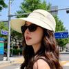 New summer outdoor sun hat for women, ice silk cool feeling, large eave sun hat, fashionable and versatile sun hat
