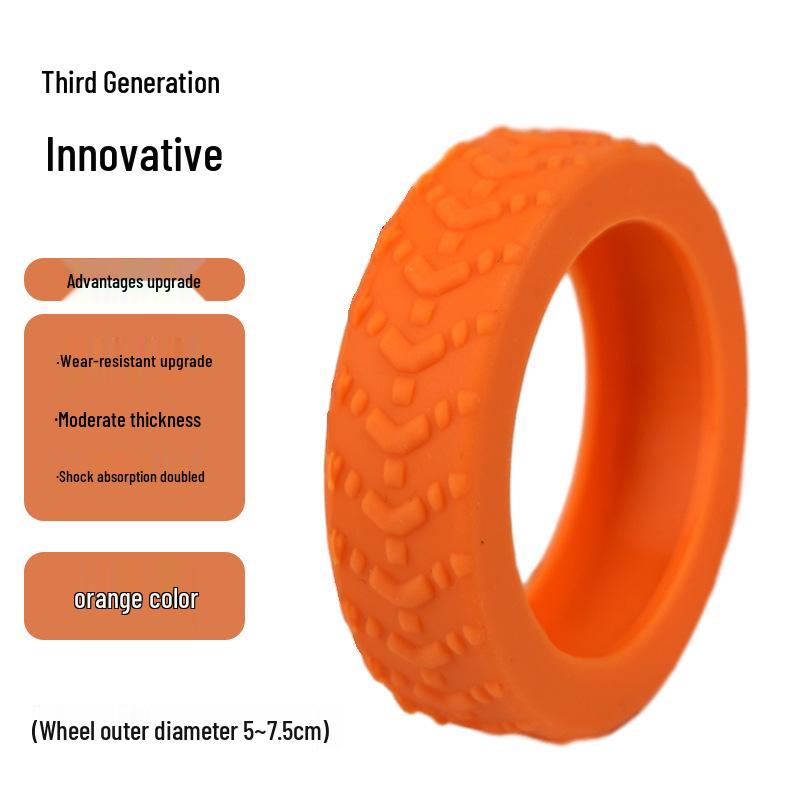 Silicone Protective Cover for Silent, Shock-Absorbing Suitcase Wheels