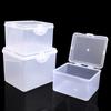 Clear Storage Box with Lid for Jewelry Stationery Headwear Rectangular Plastic Collection Case Multipurpose Home Organizer Box