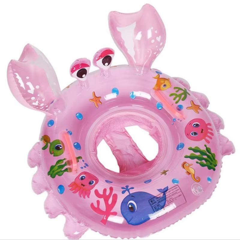 Children's Seat Ring 1PCS Inflatable Buoyancy Crab Swimming Ring 0-5 Years Old Sitting Circle Water Play Swimming Pool Toys