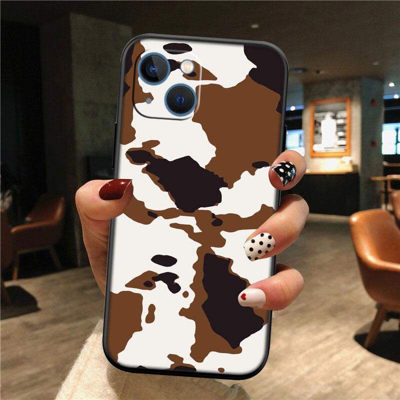 IK20 Cartoon Art Cow Shell Phone Case for Samsung Galaxy Note 10 20 S23 S24 S25 Ultra FE Plus Edge Lite A02S A35 A07 A17