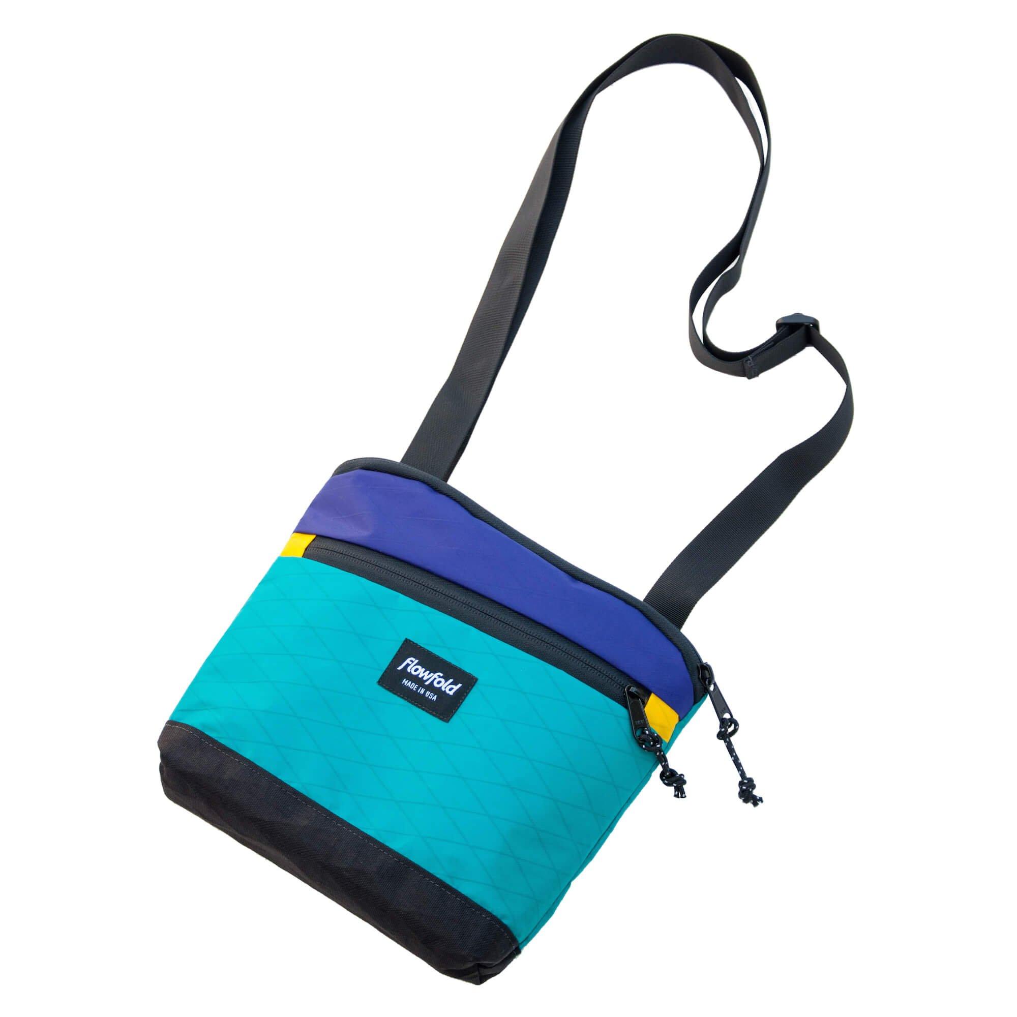 

Flowfold Outdoor Bag Crossbody Muse Aqua x Purple FFXB031000 Women s
