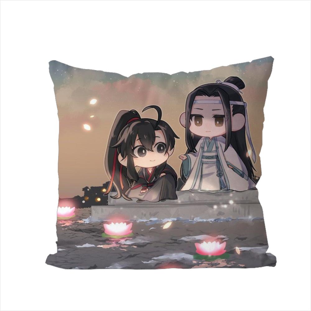 Mo Dao Zu Shi Pillow Case For Car Sofa Decorative Home Doublesided Print Plush Square Throw Pillow Cushion Cover
