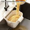New Hanging Telescopic Drain Basket Thickened Kitchen Household Fruit Washing Rice Washing Basket Water Filter Rack