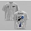 Nagi Seishiro Print T-shirt Anime BLUE LOCK Clothing Men Women Cotton Tshirts Retro Washed T Shirt Harajuku Male Oversized Tops