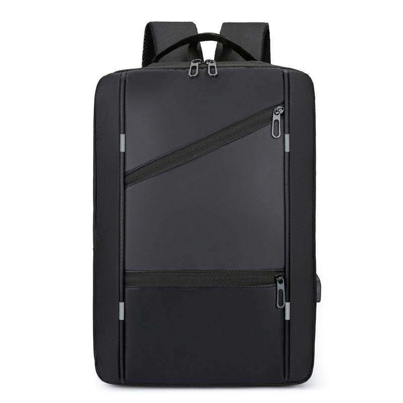 New computer bag male, business simple multi-function backpack usb charging large capacity student backpack