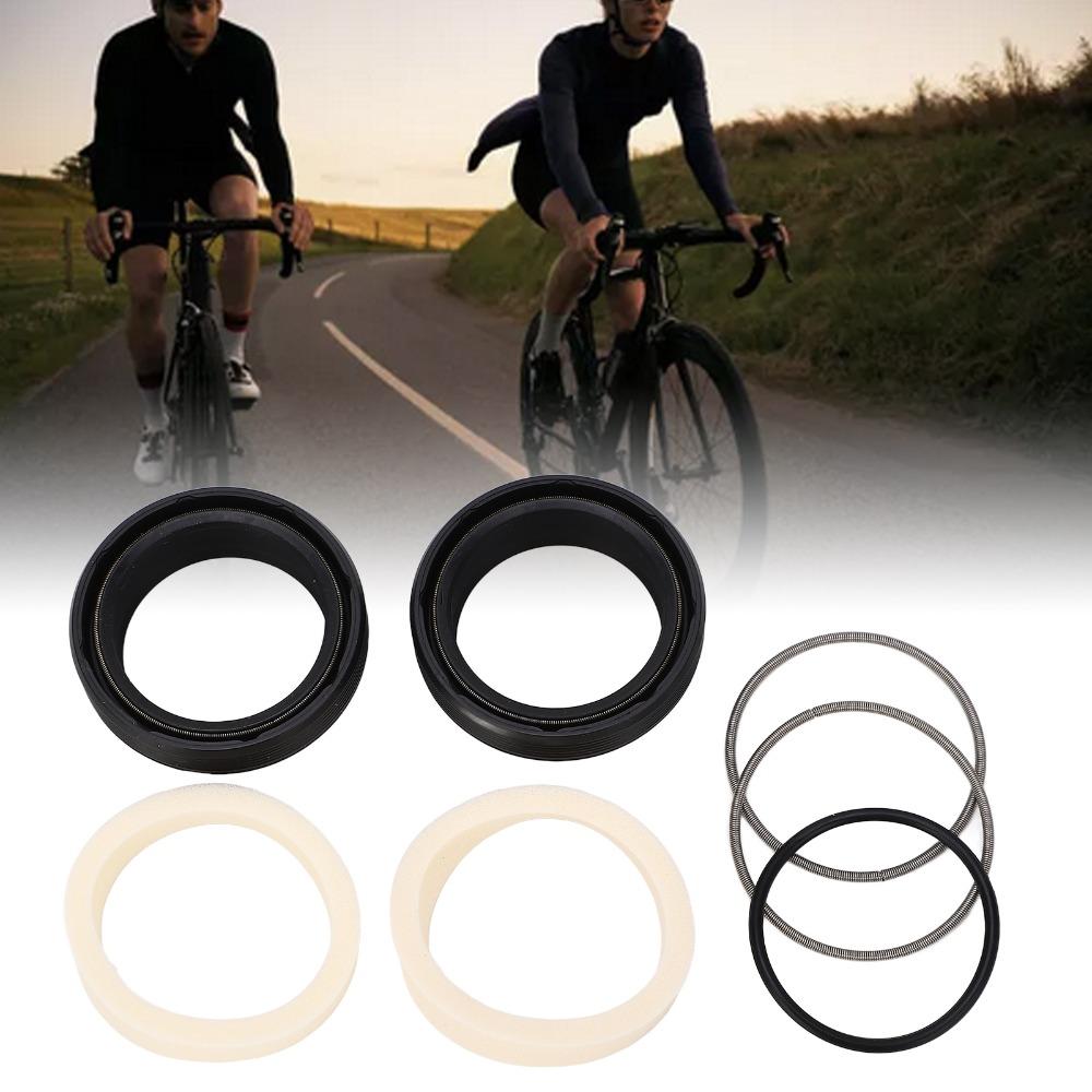 Stainless Steel, Rubber Bicycle Front Fork Oil Seal Kit Bike Dust Seal Kit  Front Fork Servicing