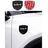 ARQ4  1pcs 3D New 38mm Metal Car Fender Side Logo Car Door Emblem Rear Emblem Car Window Sticker Styling Accessories For Kia