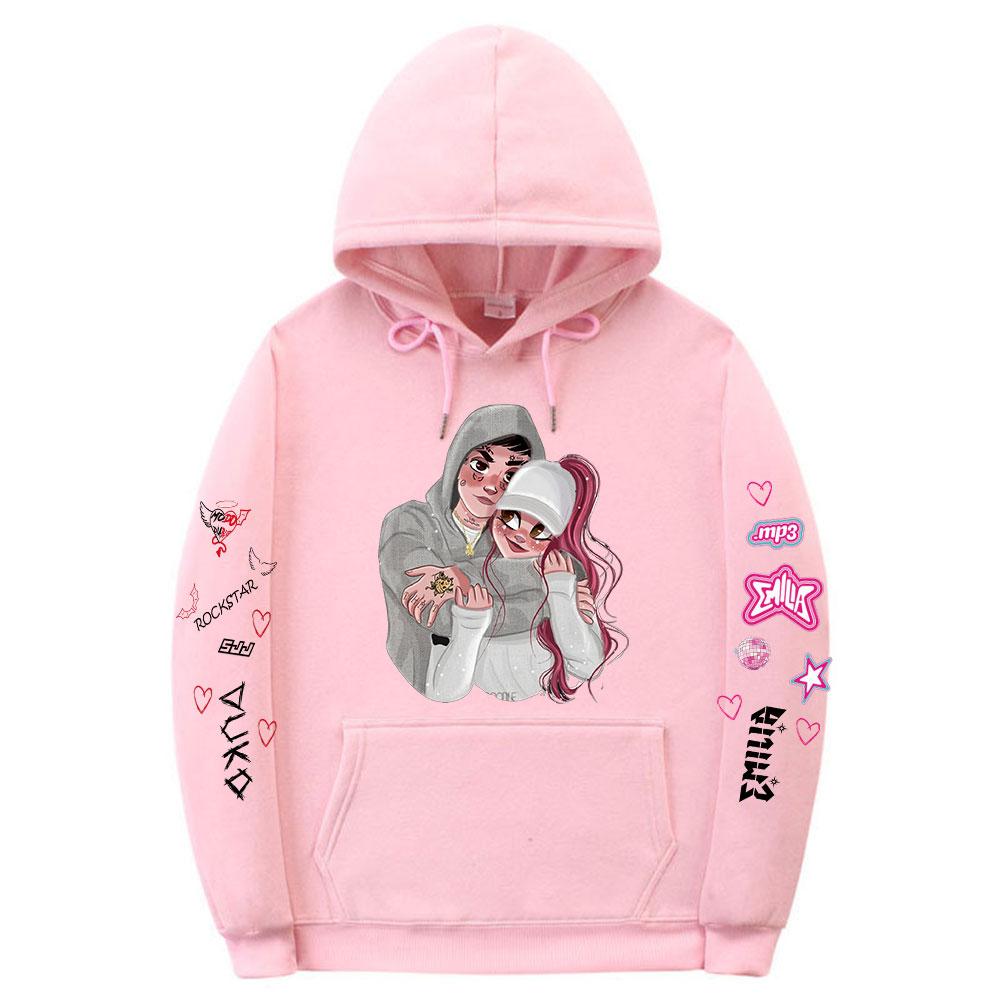 Singer DUKI Emilia Mernes MP3 Hoodies Fans Gift Men Women Clothing Fashion Hip Hop Sweatshirt Casual Oversized Hoody Streetwear