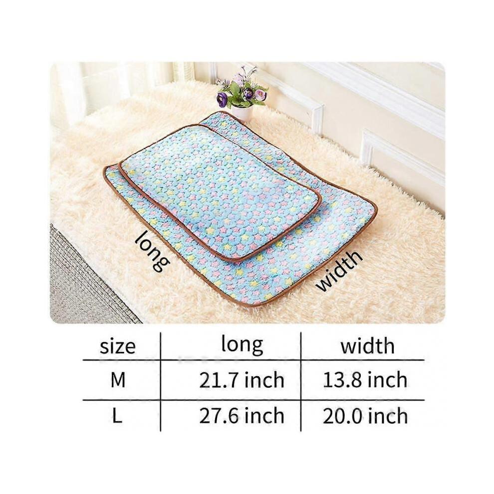 Pet Sleep Mat, Dog Kennel Mat and Cooling Mat Puppy Summer Cool & Warm Dual Cushion Dogs Crate Pad