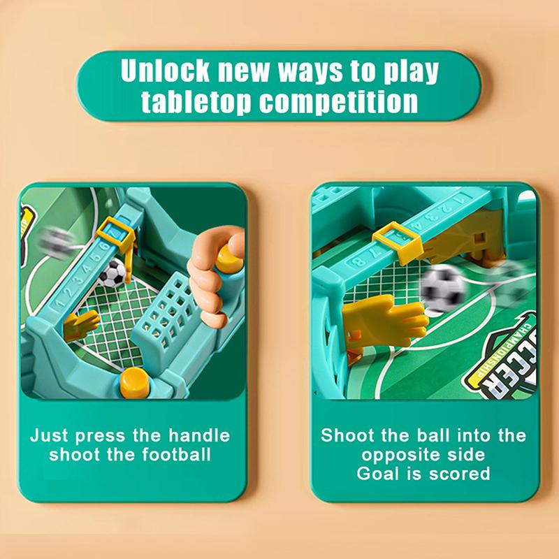 Large Desktop Football Table Children Puzzle Double Competitive Battle Football Board Game Parent-Child Interactive Soccer Games