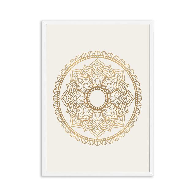 Zen Yoga Mandala Abstract Canvas Poster Boho Wall Geometric Art Print Painting for Modern Living Room Home Decorative Pictures