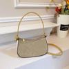 2025 Winter Womens PU Shell-shaped Crossbody Bag With Zip Stitched Detail Medium Size Daily Use